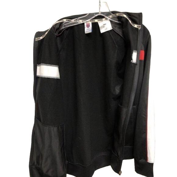 Vintage K Swiss Men’s Medium kswiss Stripes Full Zip Warm-Up Track Jacket - Picture 4 of 6